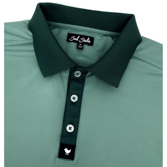 Bad Birdie Other - Bad Birdie Polo Shirt Men XL Sage Green Golf Performance Stretch
